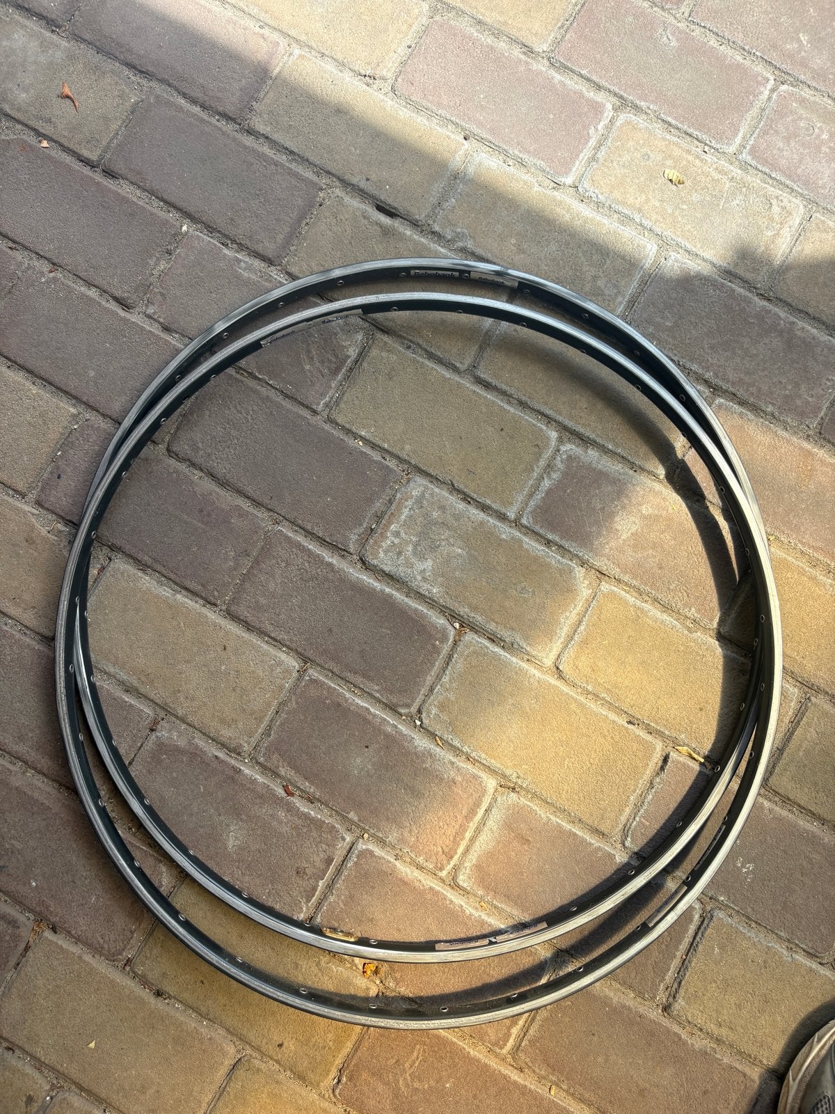 2x Ambrosio Tube Velen Staal - Rabobank Edition, Fietsen en Brommers, Fietsonderdelen, Gebruikt, Wiel, Staal, Racefiets, Ophalen