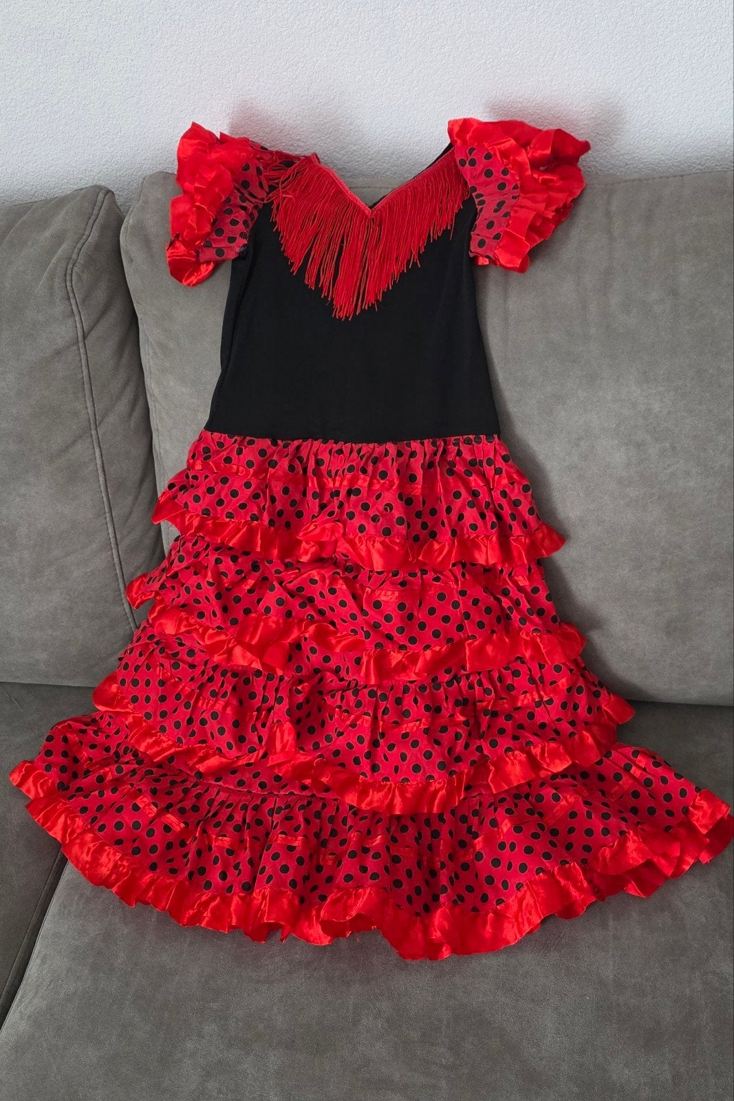 Verkleedkleding Spanje Thema - Flamenco & Mexicaans, Ophalen of Verzenden, Gebruikt, 134 t/m 140, Meisje