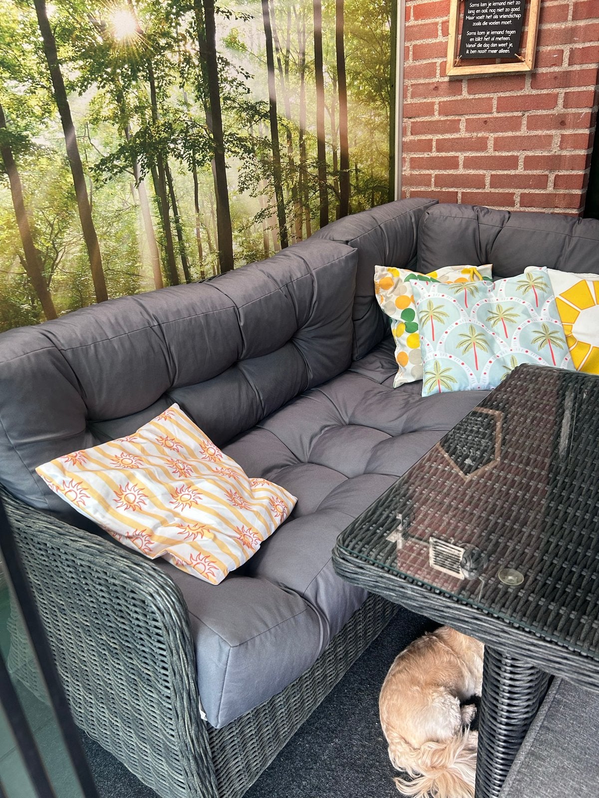 Camden Lounge-Diningset | Charcoal met nieuwe kussens, Tuin en Terras, Ophalen, Overige materialen, Gebruikt, Loungeset