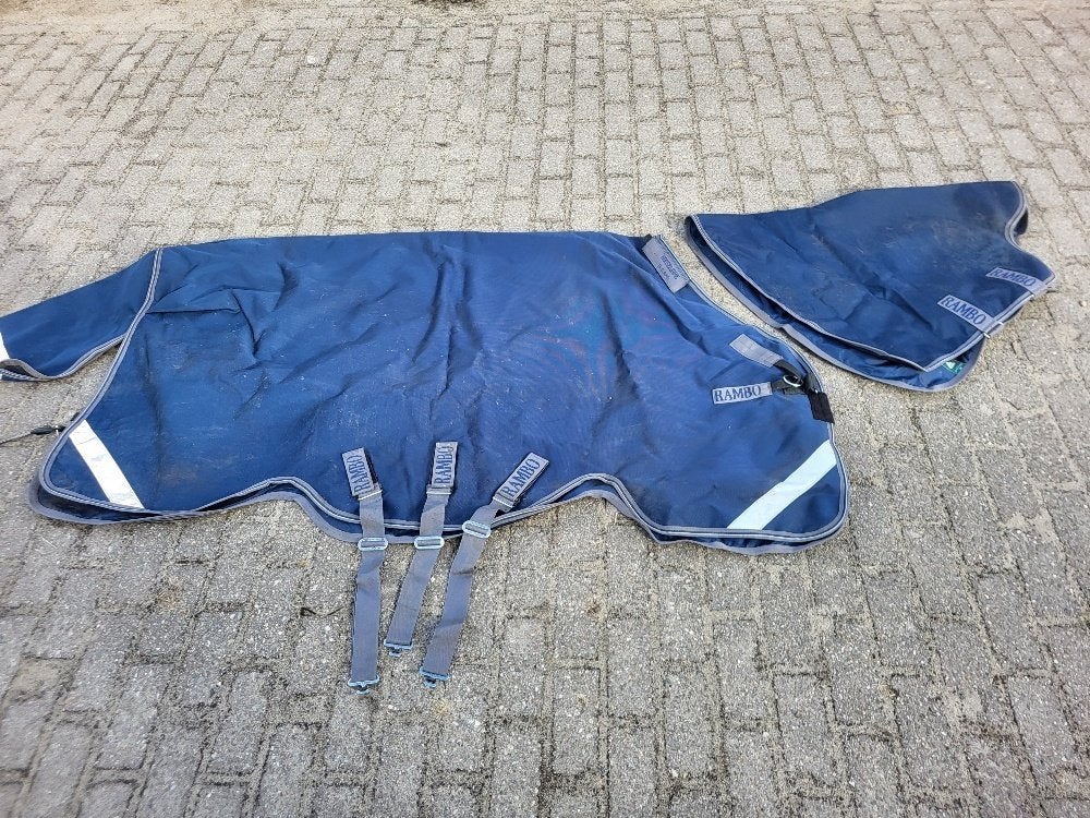 Rambo 1680D Plus Turnout 50 gram, maat 185 / 6'0, Dieren en Toebehoren, Paarden en Pony's | Dekens en Dekjes, Gebruikt, Cob (M)
