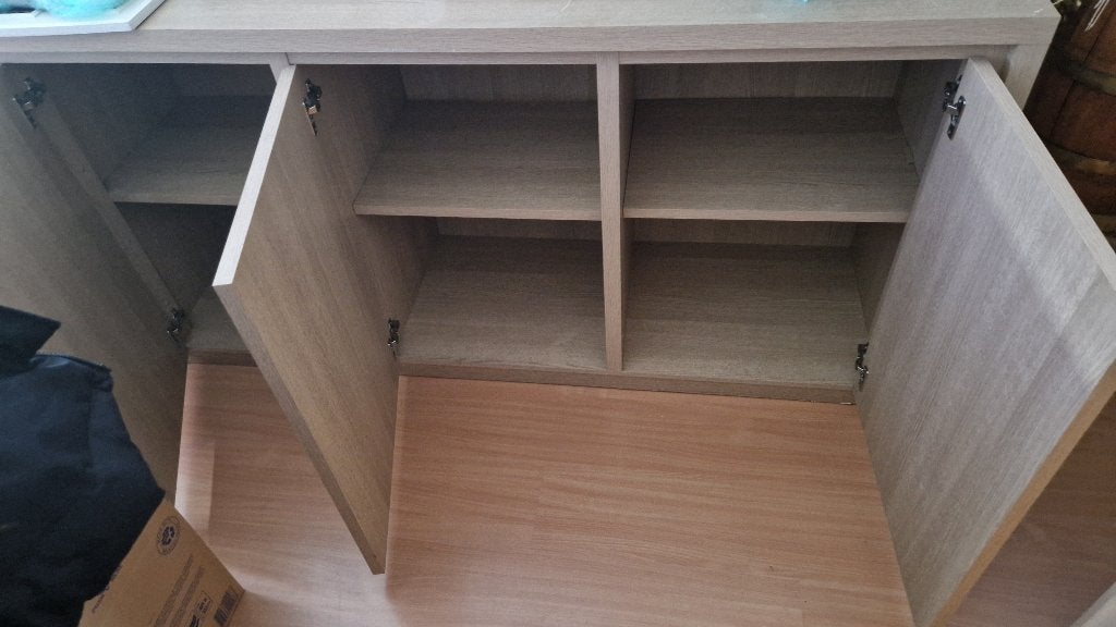 Mooie houten dressoir/kast  licht eiken kleur, Ophalen, Met deur(en), Eikenhout, Zo goed als nieuw