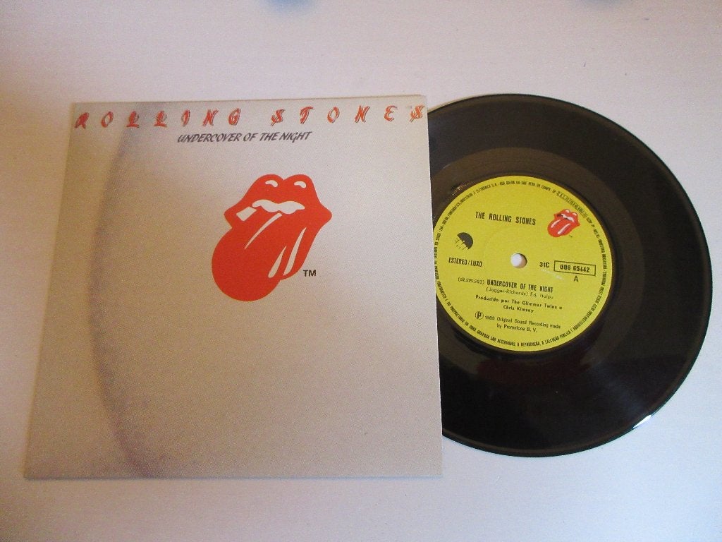 Rolling Stones Undercover Of The Night { Brazilië }, Verzenden, Zo goed als nieuw, 7 inch, Rock en Metal