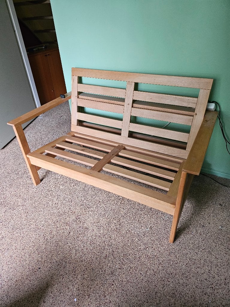 beukenhouten Vintage bankje, Ophalen