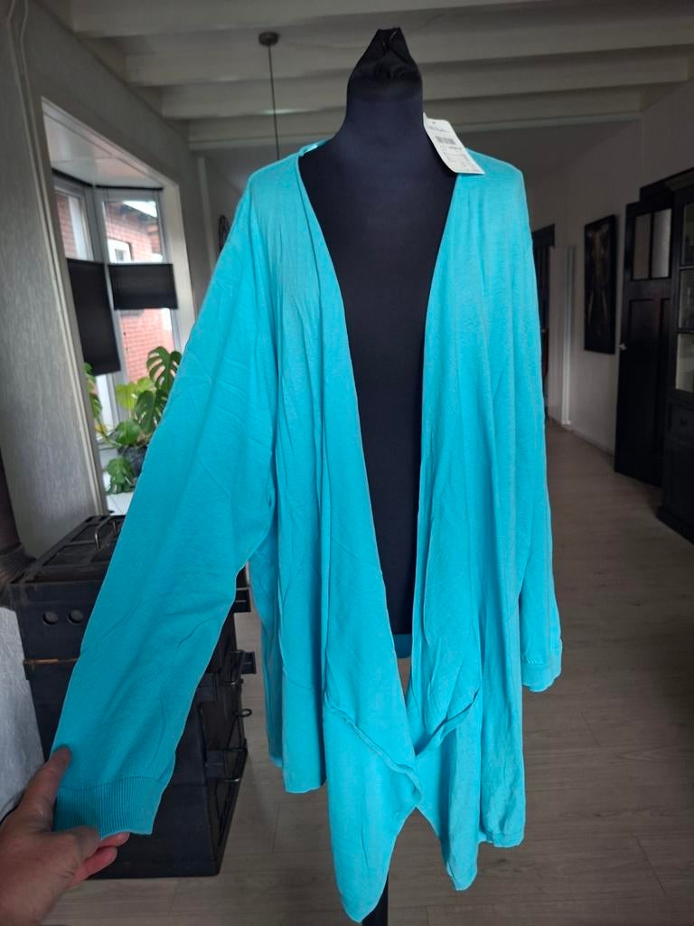 Prachtige Nieuwe Vest Ulla Popken - Maat 62/64, Blauw, Maat 46/48 (XL) of groter, Nieuw, Ulla Popken