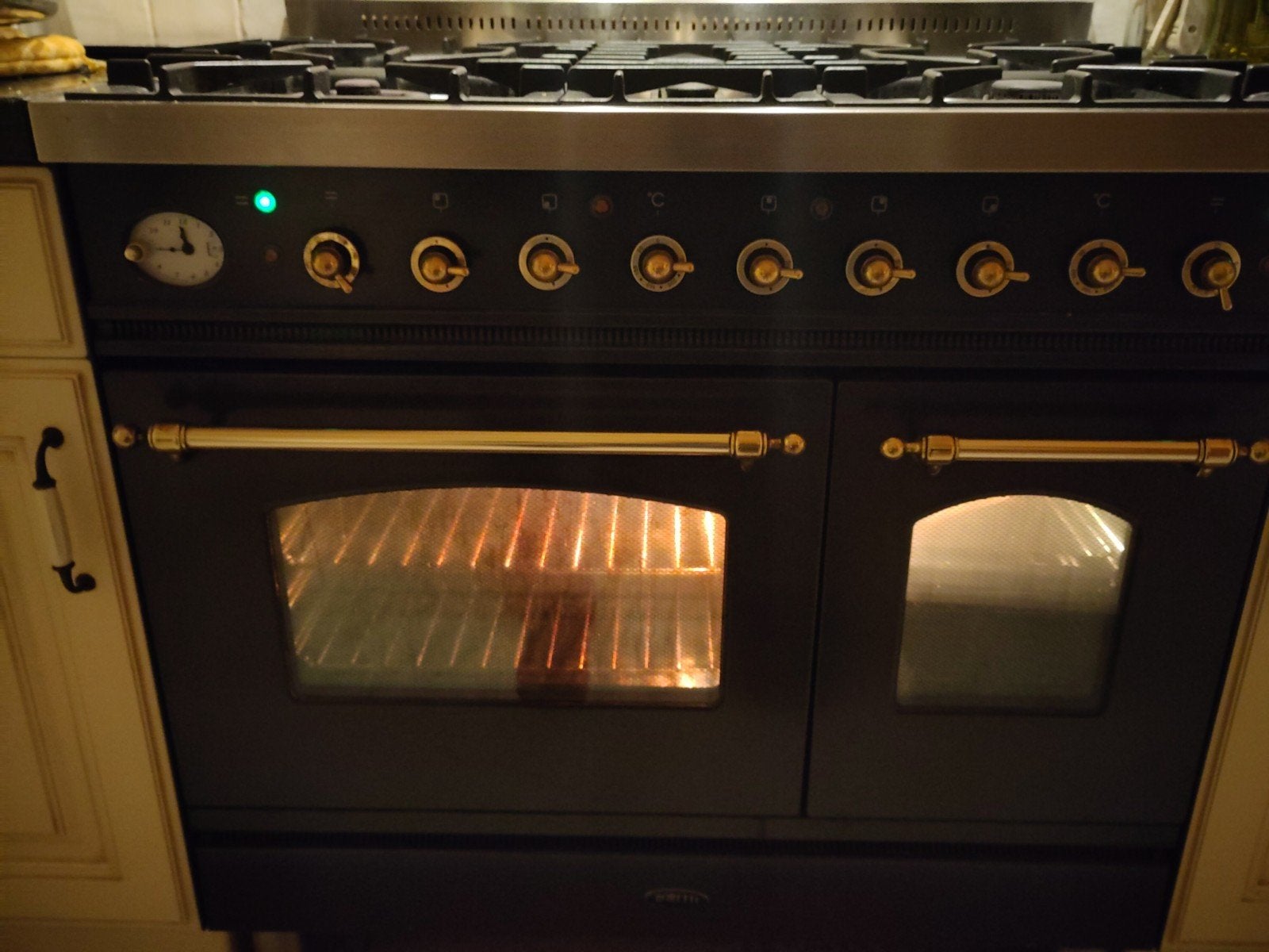 Boretti 5 pits gasfornuis met dubbele oven, Ophalen, Gebruikt, 60 cm of meer, Gas