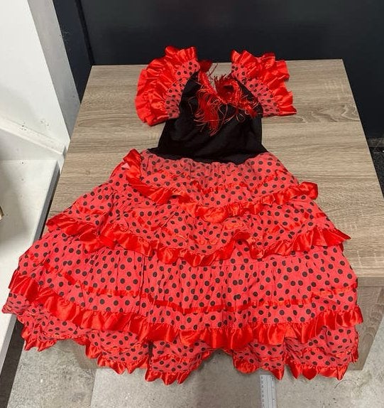 Spaanse jurk voor verkleedfeestje of Carnaval, Ophalen of Verzenden, Gebruikt, Meisje