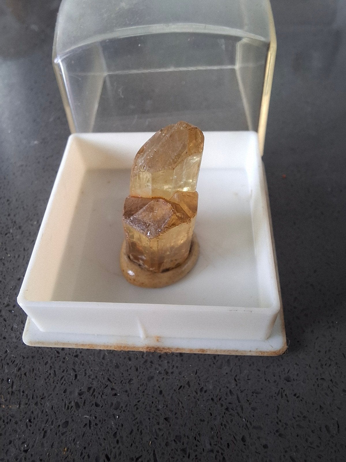 Apatiet kristal – Durango Mexico – oud mineraalspecimen, Ophalen of Verzenden, Mineraal