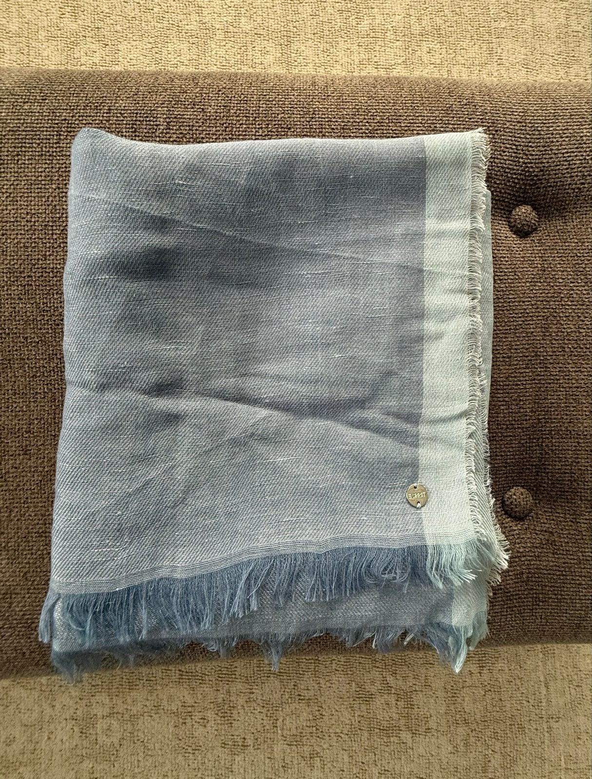 Esprit sjaal blauw/lichtblauw - zo goed als nieuw, Verzenden, Zo goed als nieuw, Maat 46/48 (XL) of groter, Sjaal