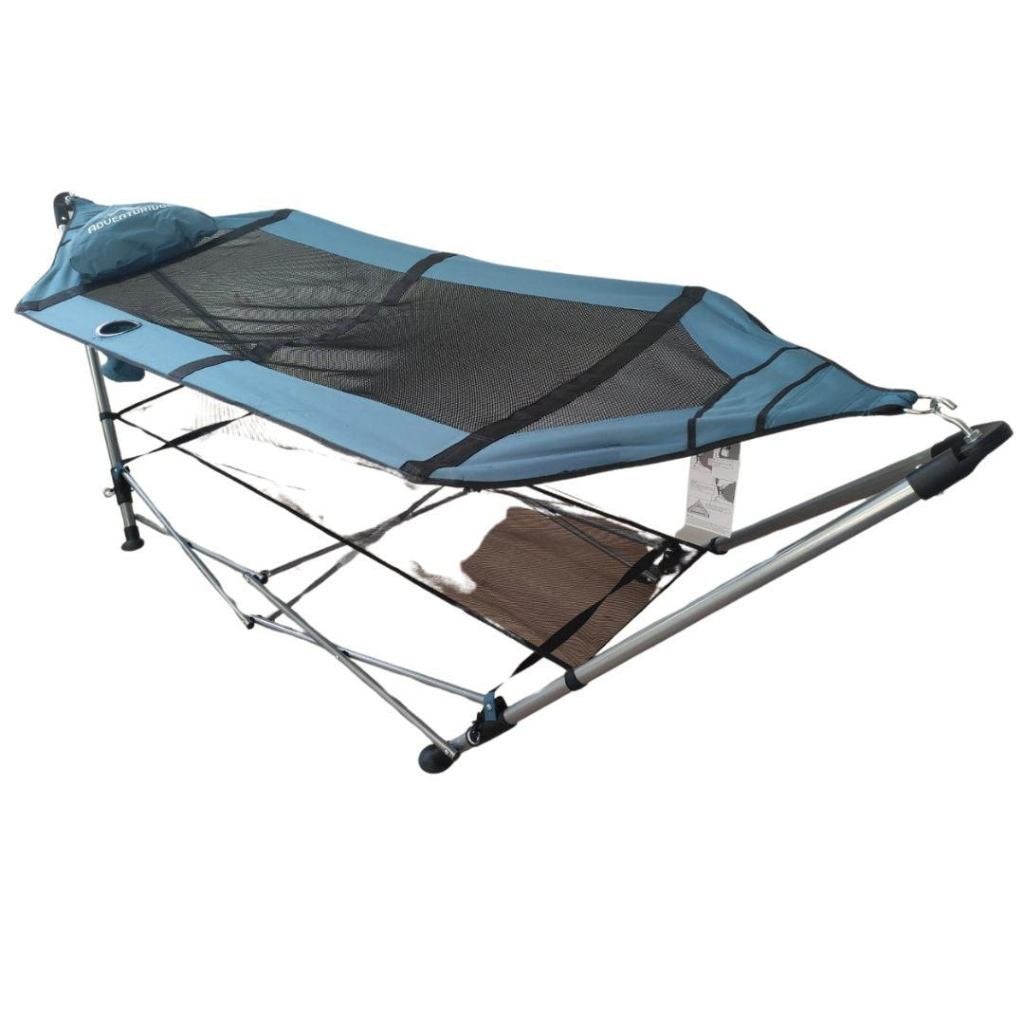 Hangmat met opvouwbaar frame voor binnen en buiten 1-persoon, Met standaard, Sports and Outdoors, Info@sportsandoutdoors.eu, Nieuw