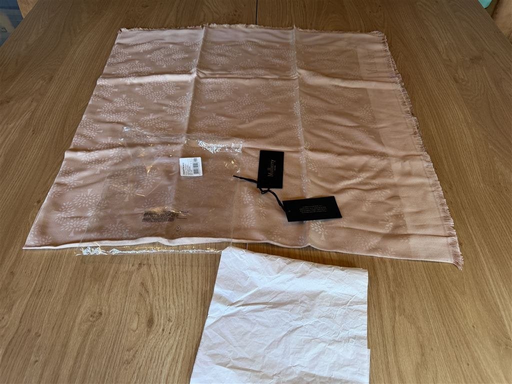 Mulberry Tree Vierkante Sjaal Zijde/Katoenmix, Ophalen of Verzenden, Zo goed als nieuw, Maat 46/48 (XL) of groter, Handschoenen