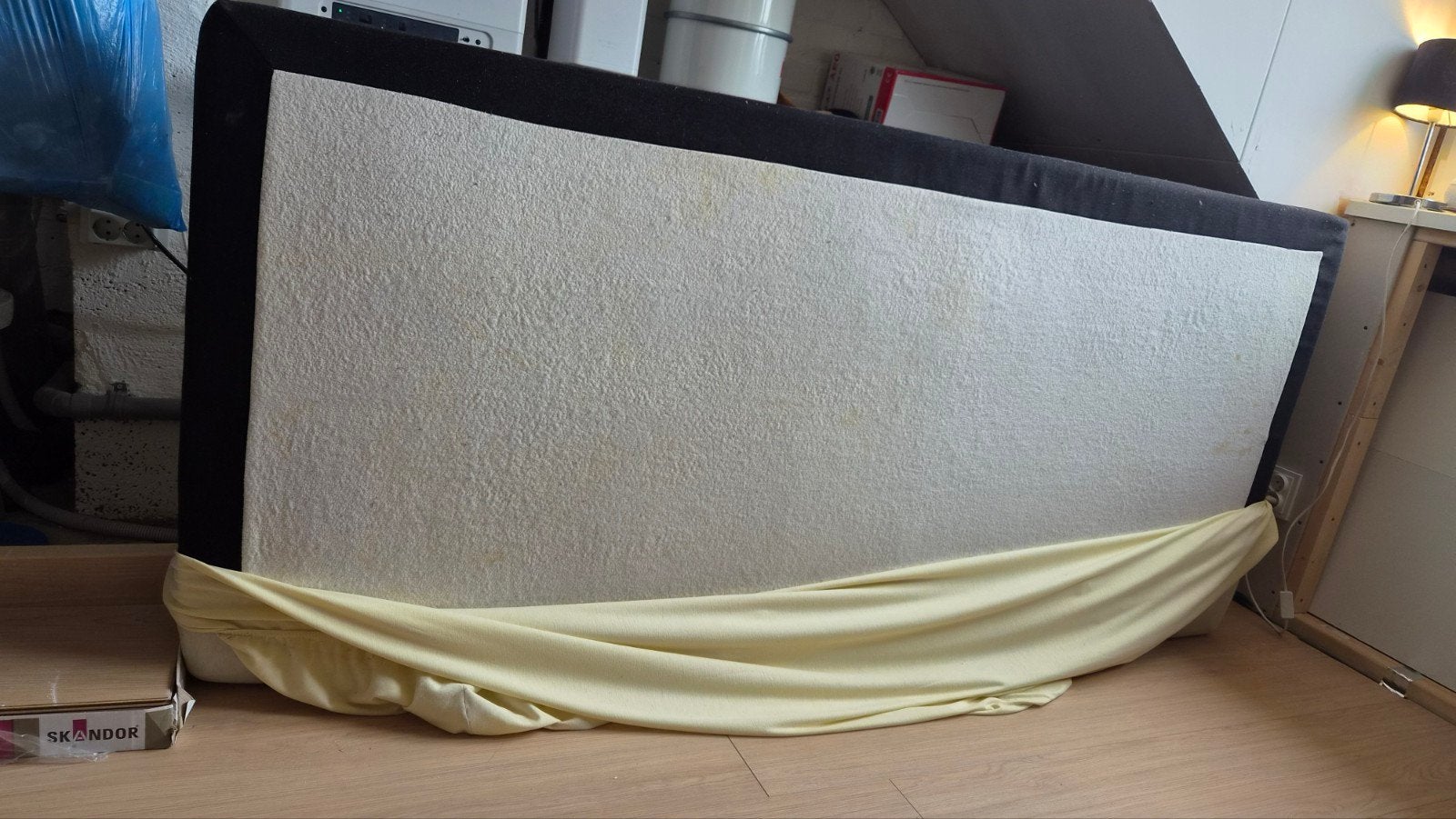 Boxspring 1 persoon, Ophalen, Gebruikt, 90 cm, Eenpersoons