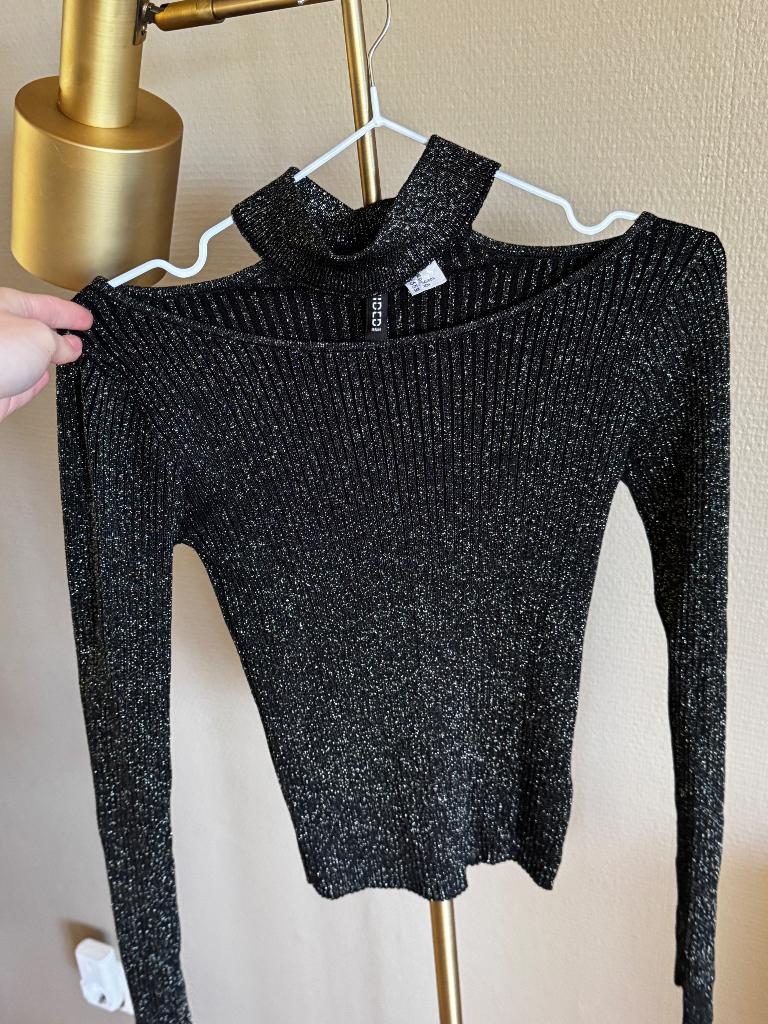 H&M glitter top, Kleding | Dames, Jurken, H&M, Zwart, Ophalen of Verzenden, Zo goed als nieuw