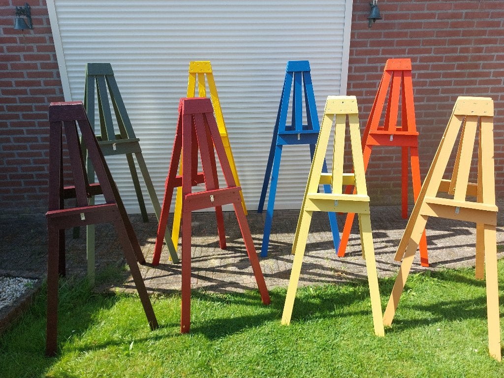 schilders ezels, Ophalen