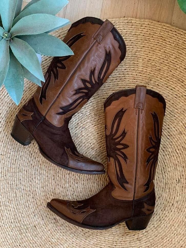 Buffalo hoge cowboylaarzen 39 western boots bohemian laarzen, Kleding | Dames, Schoenen, Hoge laarzen, -, Ophalen of Verzenden