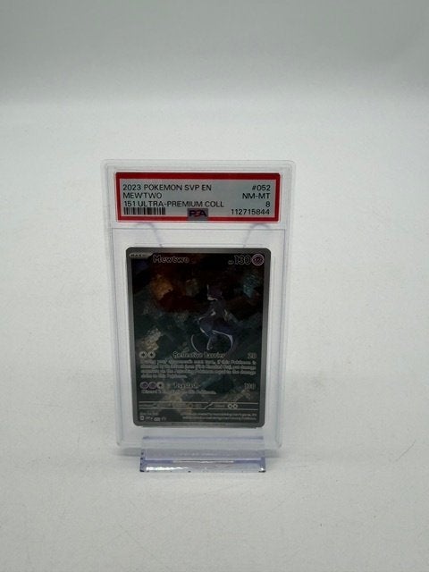 Pokemon - Mewtwo #052 Promo | PSA 8, Ophalen of Verzenden, Nieuw, Losse kaart
