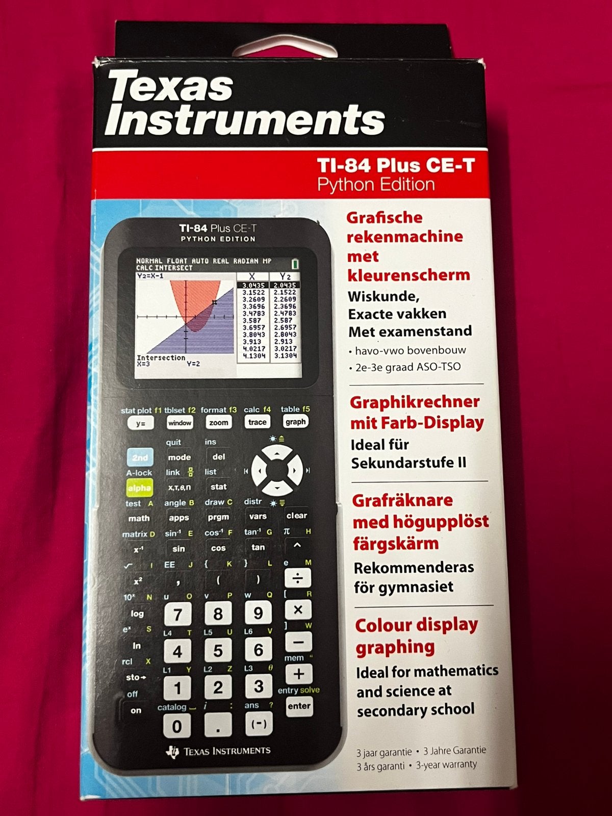 Grafische rekenmachine TI-84 Plus CE-T, Verzenden, Grafische rekenmachine, Zo goed als nieuw