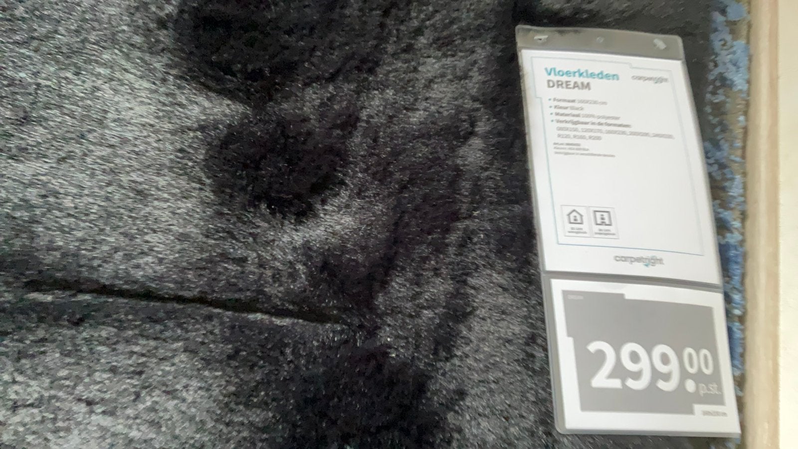 Nieuw Carpetright vloerkleed Dream 1.60 bij 2.30 m, Ophalen, 150 tot 200 cm, Rechthoekig, Zwart