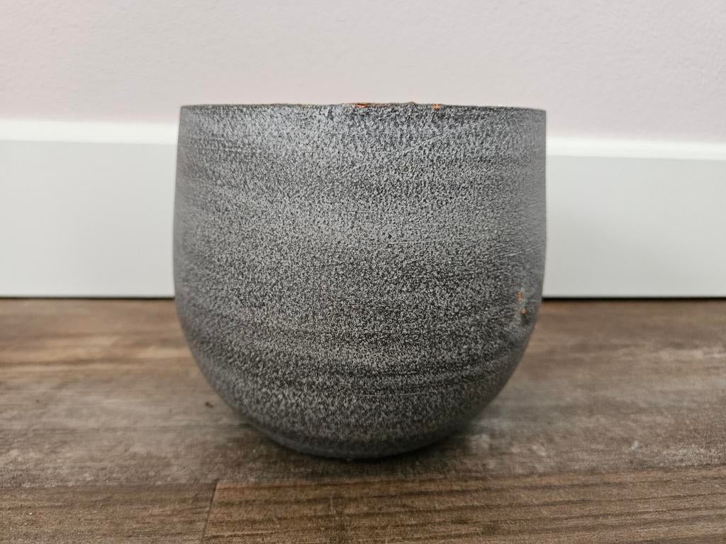 4 - bloempot Esra mistic grey D15H13, Ophalen, Overige materialen, Gebruikt, Rond