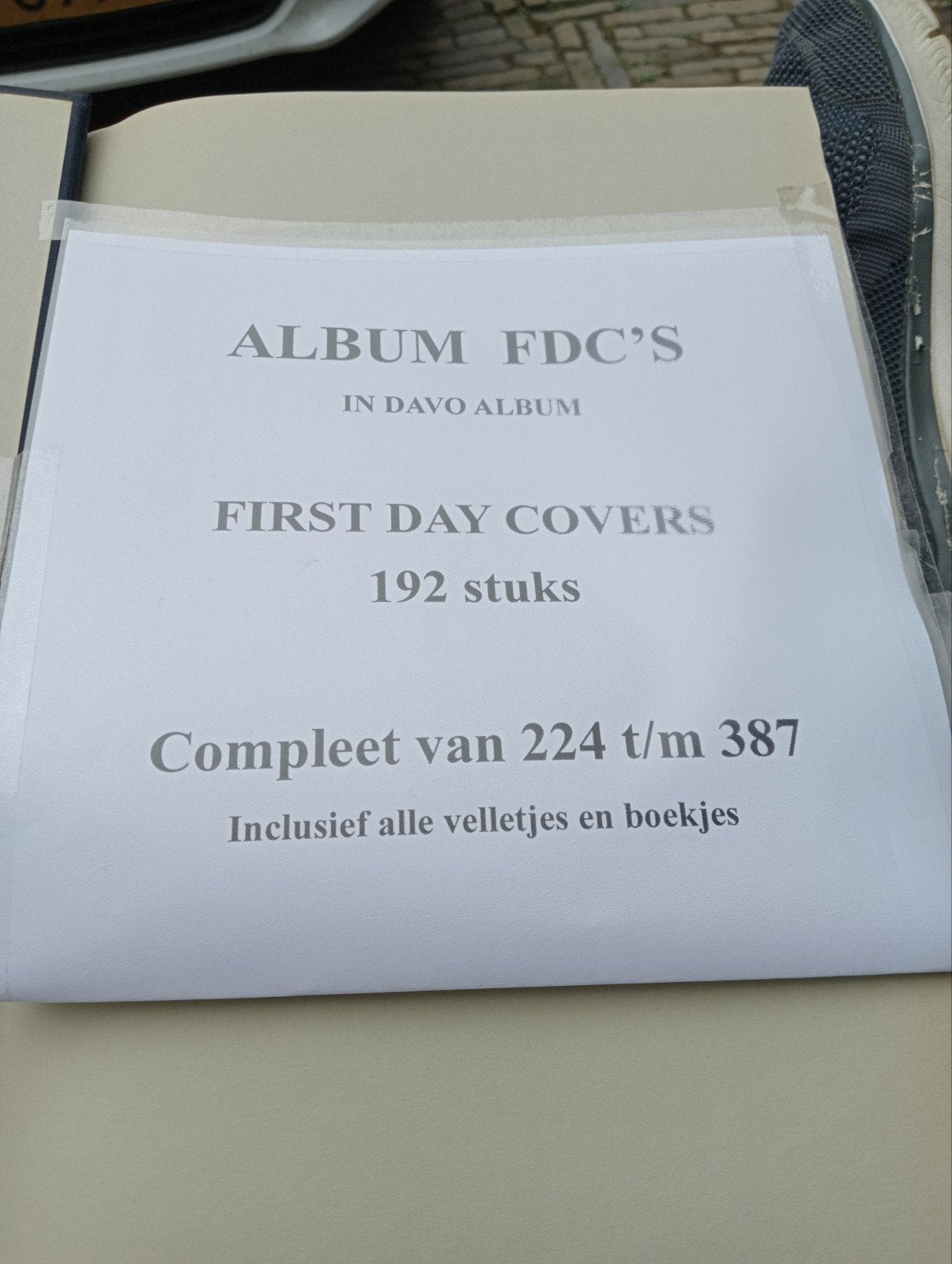 Album FDC's Nederland (192 stuks) - Compleet 224 t/m 387, Postzegels en Munten, Postzegels | Eerstedagenveloppen, Ophalen of Verzenden