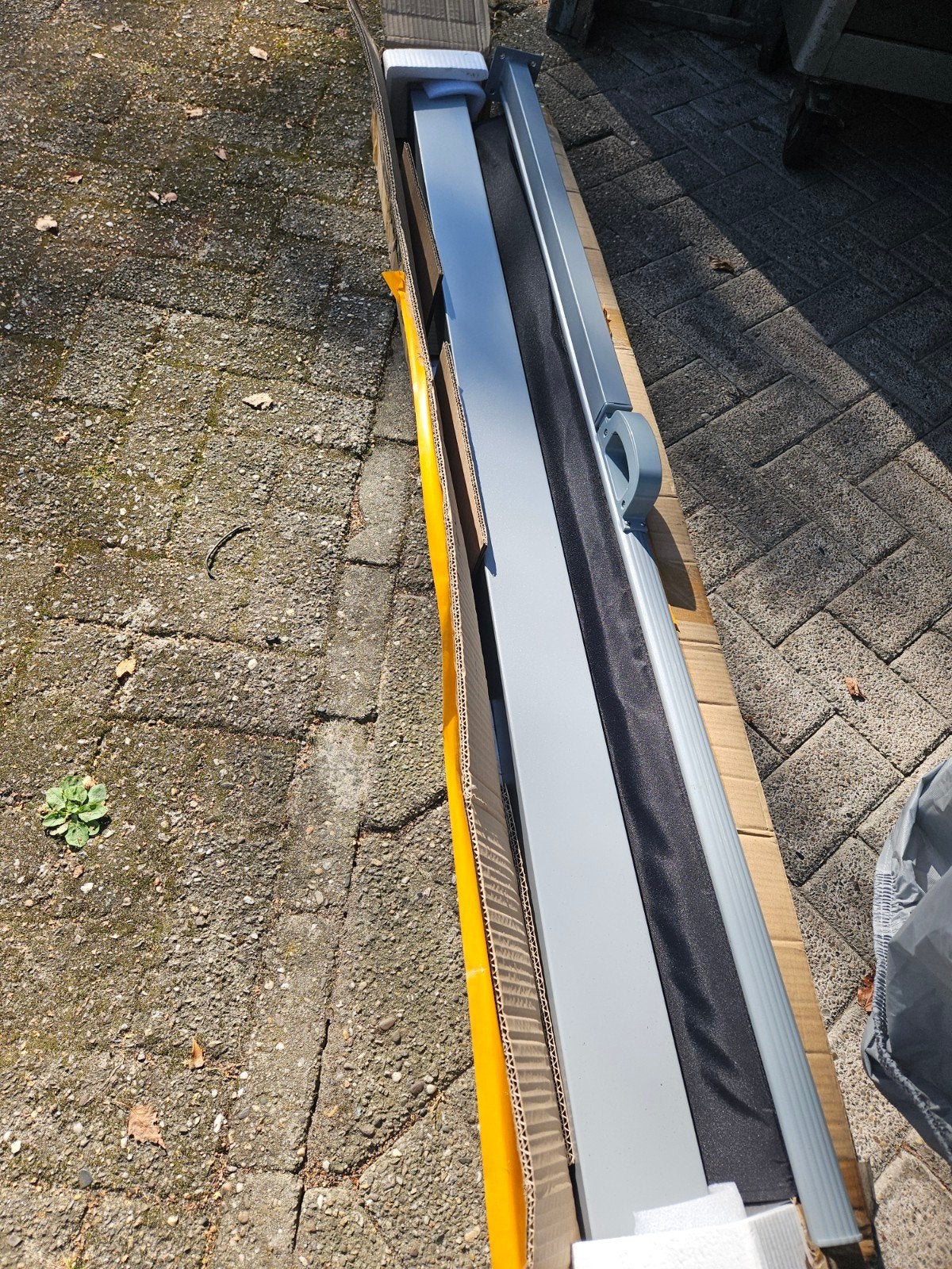 Nieuw terrasscherm  1.60 x 3.00 mtr, 150 tot 300 cm, Ophalen, Nieuw, Screen