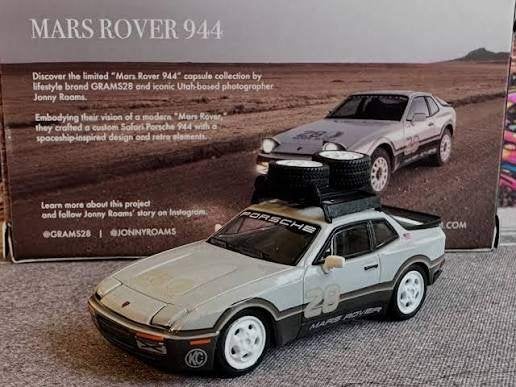 Porsche 944 "Mars Rover" #28 1/64 Tarmac Works Made by Schuc, Tschuiten@hotmail.com, Duitsland, Auto, Tarmac Works / Schuco