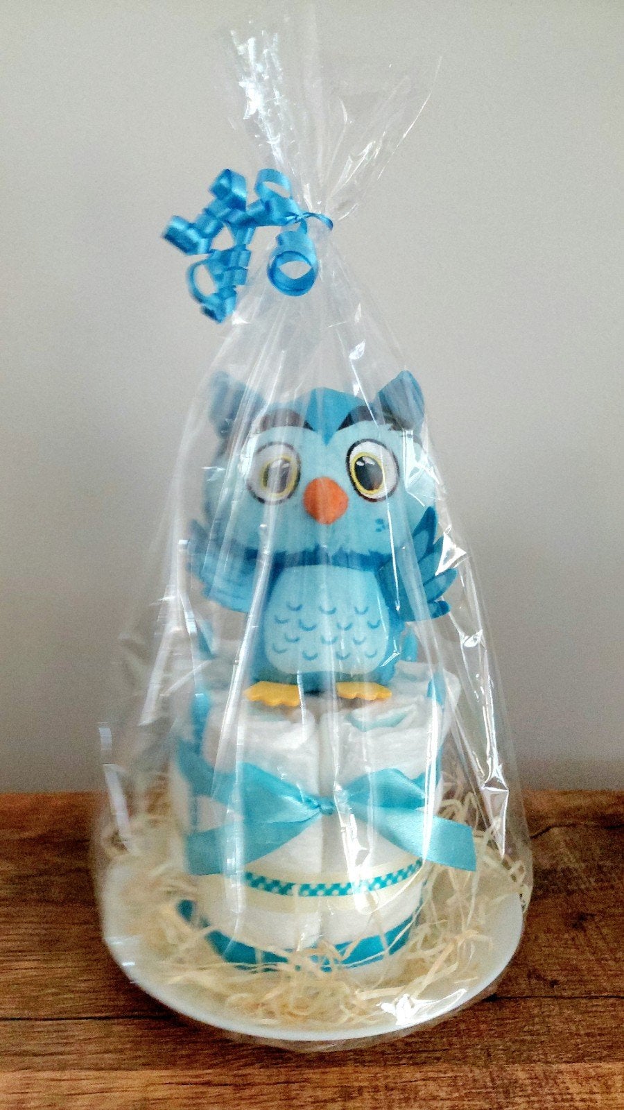 Luiertaart met een uil voor een Babyshower/geboorte, Ophalen of Verzenden, Nieuw