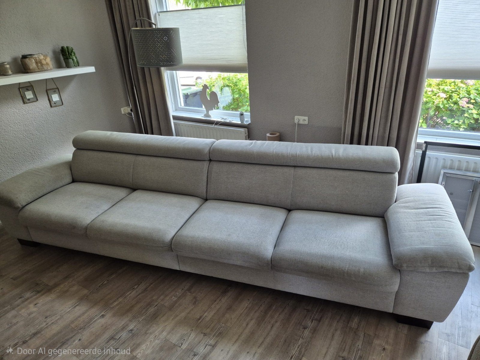 Bank van Knibbeler - Uittrekbaar, verstelbaar, 3.50m, Ophalen, Gebruikt, 300 cm of meer, 75 tot 100 cm