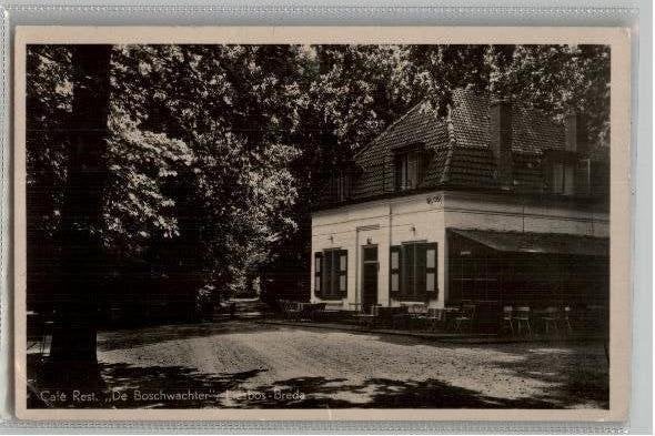 Oude Ansichtkaart Cafe Restaurant De Boschwachter Breda