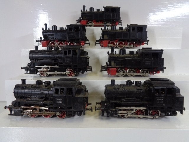 Marklin 10x loop/sloop/baanvulling locs (H0), Hobby en Vrije tijd, Modeltreinen | H0, Wisselstroom, Gebruikt, Locomotief, Ophalen of Verzenden