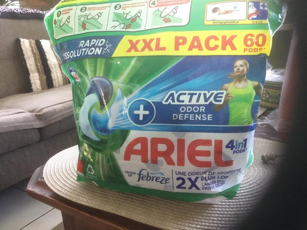 Ariel pods voor de wasmachine.xxl pack 60 stuks, Ophalen of Verzenden