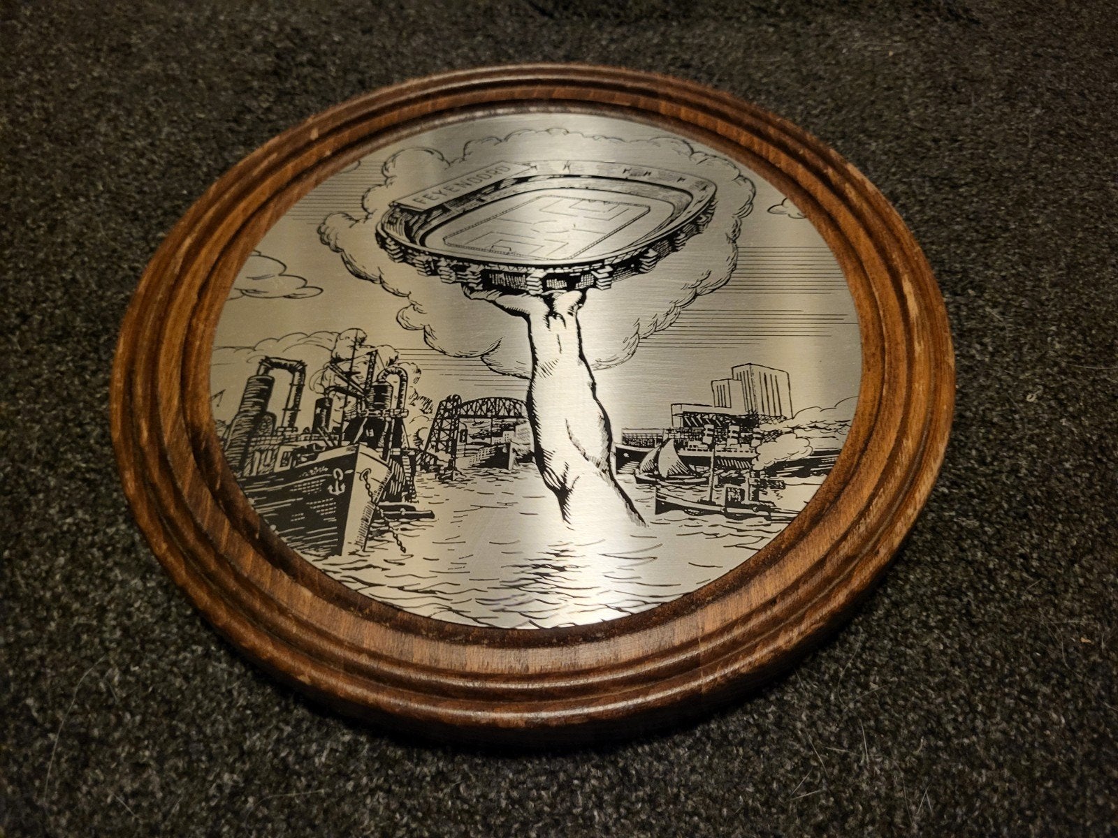oud bord met kuip feyenoord, Verzenden, Gebruikt, Overige typen