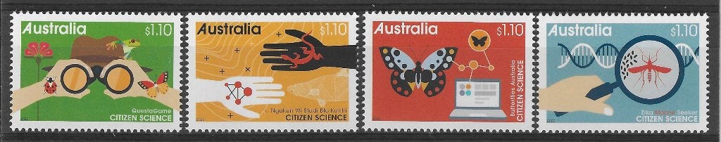 AUSTRALIE 2020, mi 5152/55 "Citizen Science" postfris, Ophalen of Verzenden, Postfris
