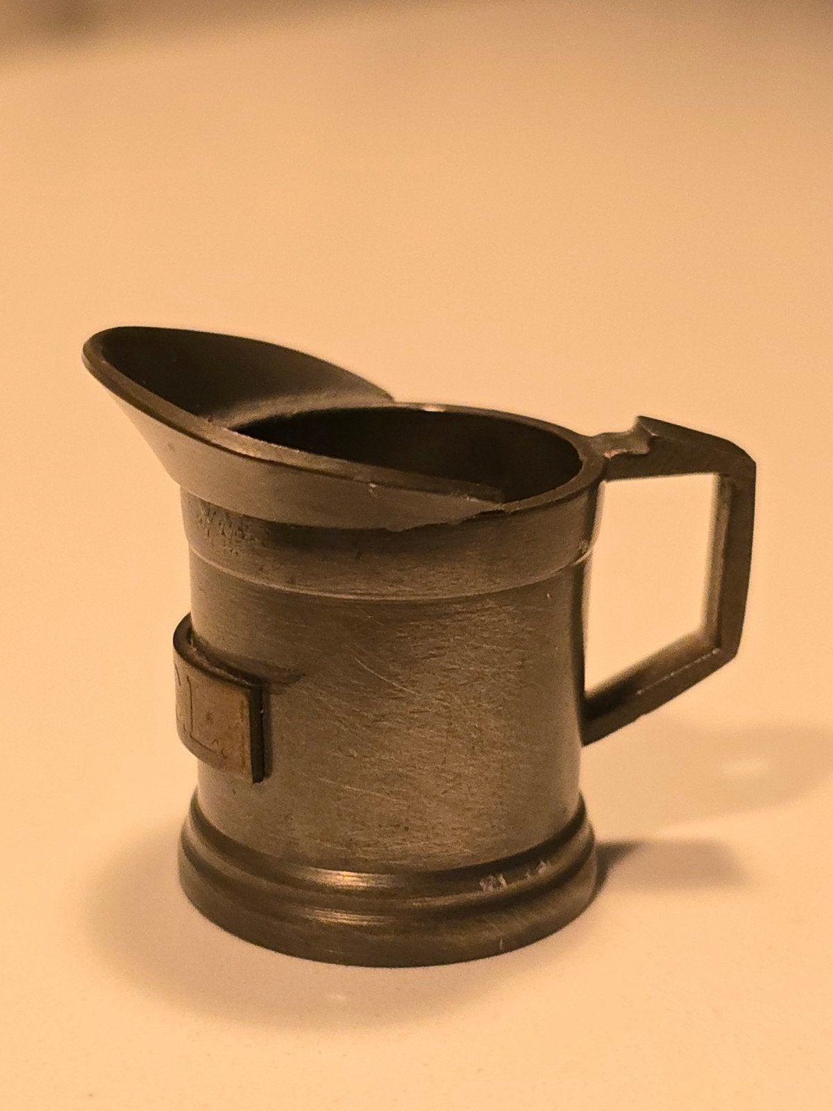 antieke Franse tinnen maatbeker 1 CL €8,95, Ophalen of Verzenden