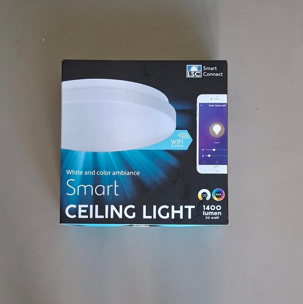 LSC Smart Connect Plafondlamp RGB Tunable White 20W, Ophalen of Verzenden, Nieuw, Overige materialen, Modern, Smart Home