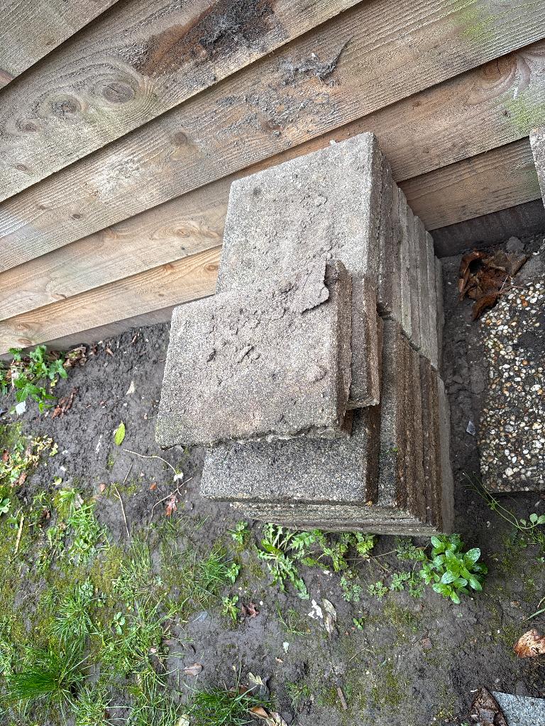 Tegels, Tuin en Terras, Ophalen, Gebruikt, Terrastegels, Natuursteen