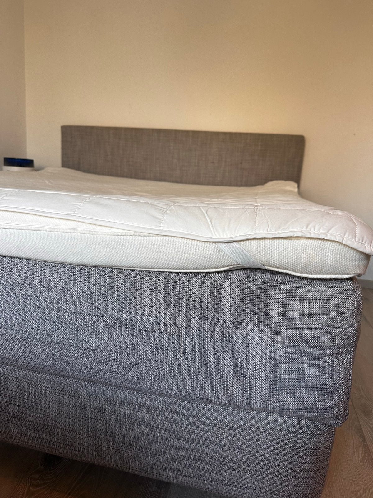 IKEA Dunvik boxspring 180x200 grijs. Wasbaar hoes, Ophalen, Tweepersoons, Zo goed als nieuw, 180 cm