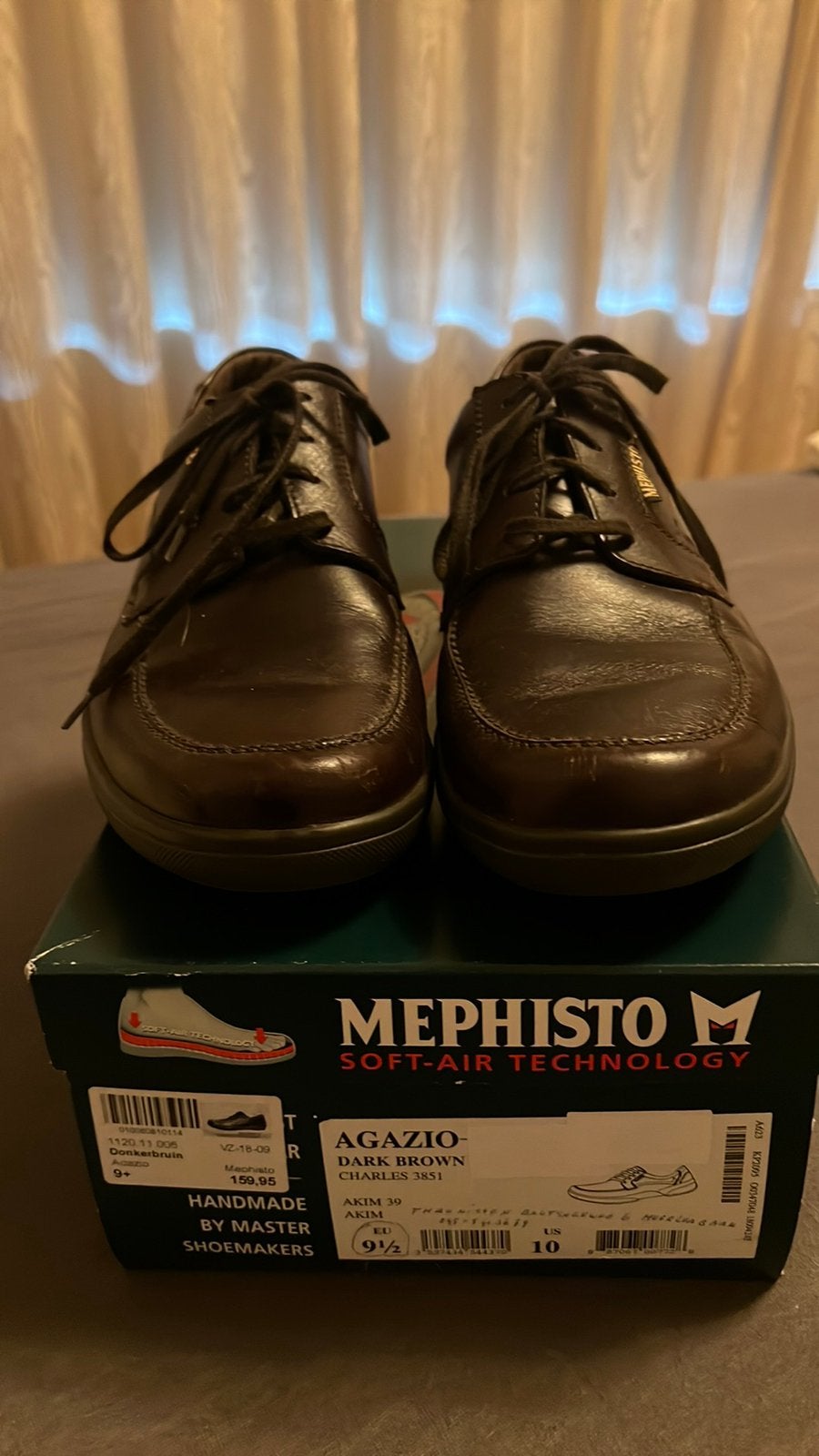 MOOIE MEPHISTO HERENSCHOENEN MAAT 44, Kleding | Heren, Schoenen, Ophalen of Verzenden, Zo goed als nieuw, Bruin