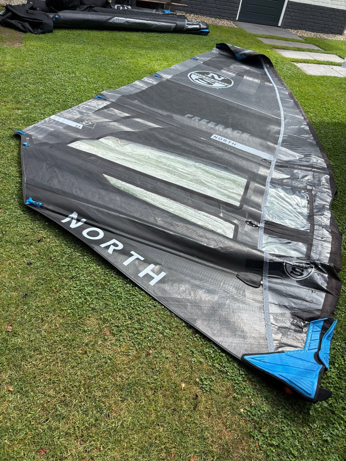 North Sails FreeRace zeilen 7.7, 6.8 en 6.0, Ophalen, Met draagtas, 6.5 m² tot 8 m², Zo goed als nieuw