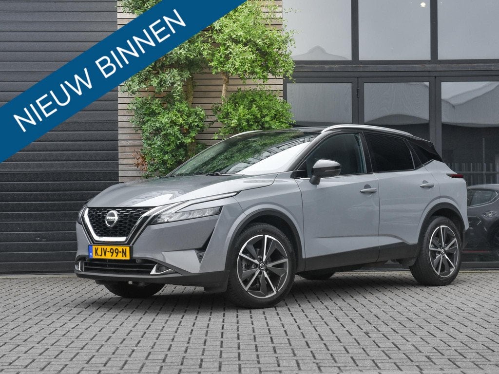 Nissan Qashqai 1.3 MHEV Xtronic Business Premium Navi Camera, Auto's, Euro 6, Zwart, Bedrijf, Qashqai