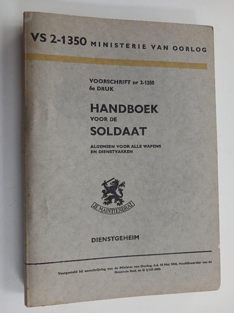 Handboek voor de soldaat, 1958, Ophalen of Verzenden, Niet van toepassing, Gelezen, Landmacht