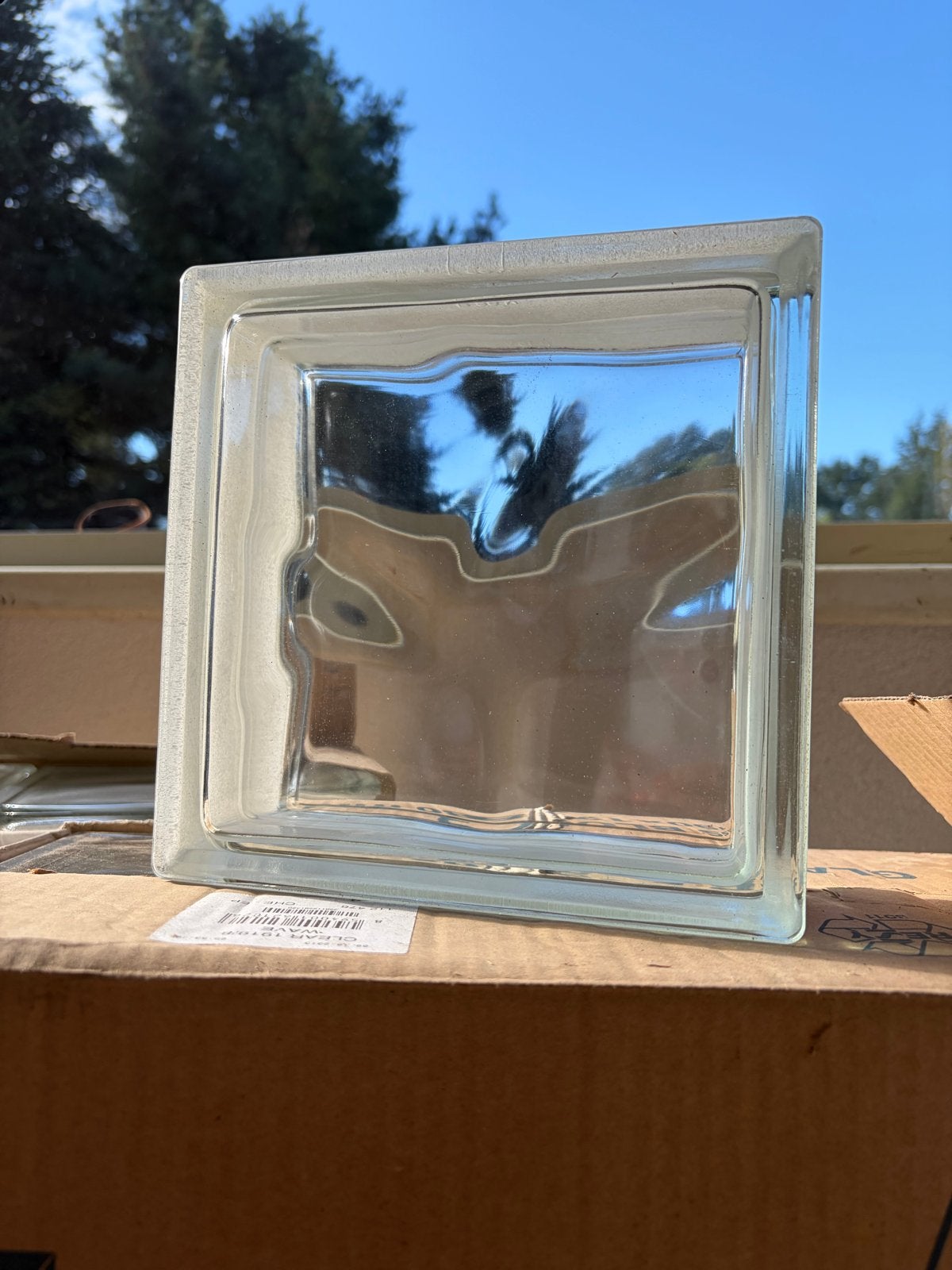 Nieuwe Sindoco Glasblokken 21 stuks 19x19x8cm, Doe-het-zelf en Verbouw, Ophalen, Minder dan 80 cm, Minder dan 80 cm, Overige typen