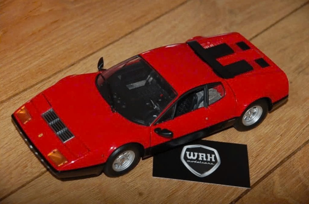 1:18 FERRARI 512 BB rosso corsa Kyosho no box WRH, Hobby en Vrije tijd, Modelauto's | 1:18, Verzenden, Zo goed als nieuw, Auto