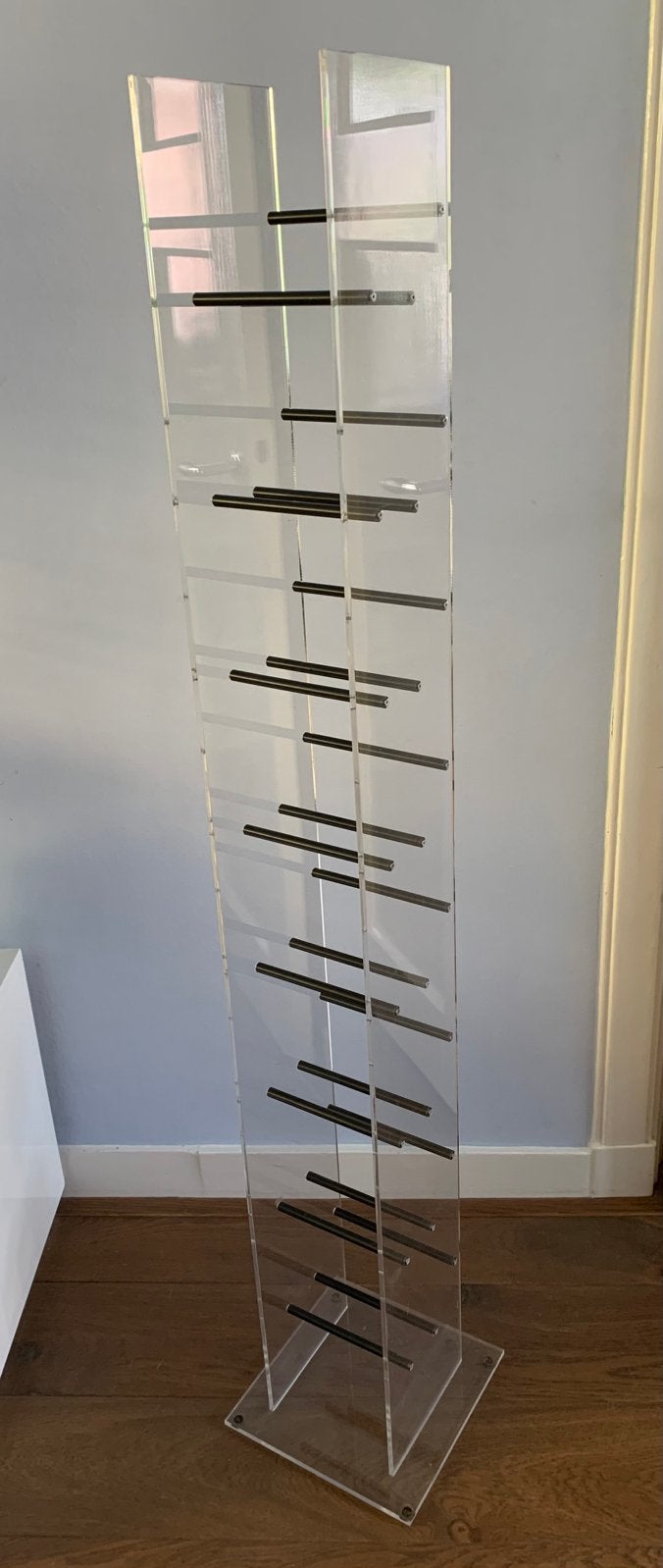 CD-rek plexiglas, Ophalen, Kunststof, Gebruikt, 75 tot 150 discs