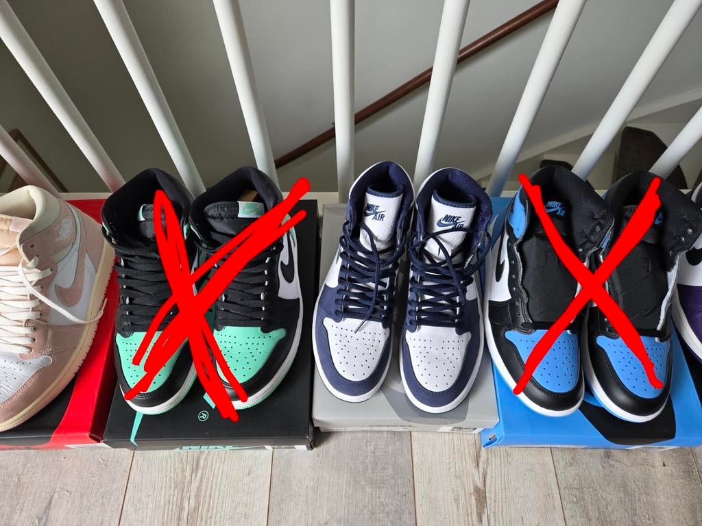 Jordan 1 high og x 4 maat 42.5 en 43, Kleding | Heren, Schoenen, Zo goed als nieuw, Sneakers of Gympen, Overige kleuren, Ophalen of Verzenden