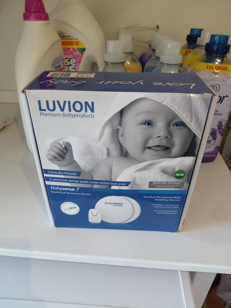 Luvion Babysense 7 Ademhalings- en Bewegingsmonitor, Kinderen en Baby's, Babyfoons, Nieuw, Minder dan 100 meter, Ophalen