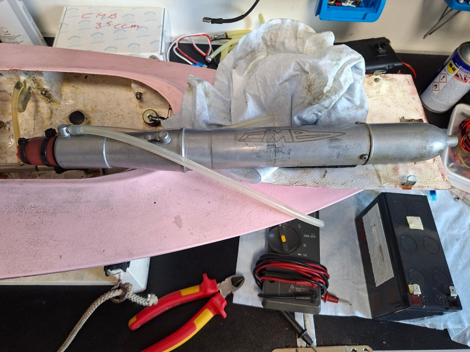 CMB Uitlaat voor modelboot (7.5 cc), Ophalen, Gebruikt, Motor en Techniek