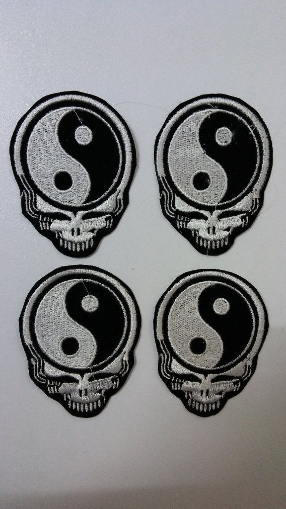 Yin Yang alien skull Grateful Dead patch embleem kleding, Ophalen of Verzenden, Nieuw, Overige typen