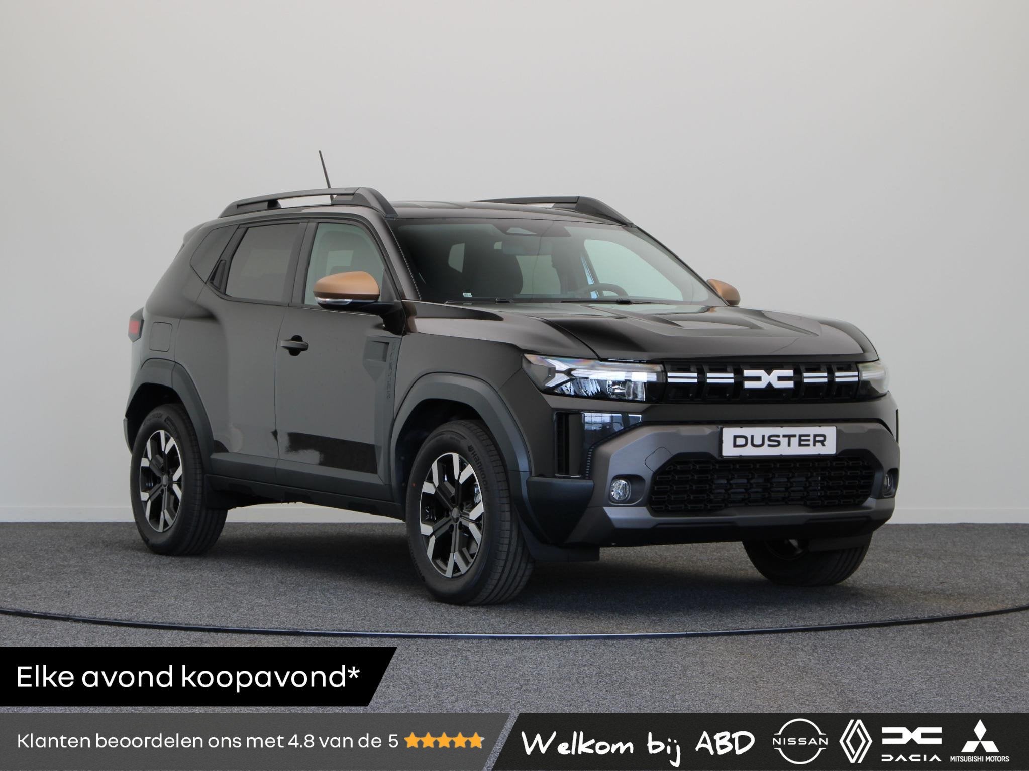Dacia Duster Hybrid 140pk Extreme | Stoel- en stuurwielverwa, 4 cilinders, Duster, Zwart, Origineel Nederlands