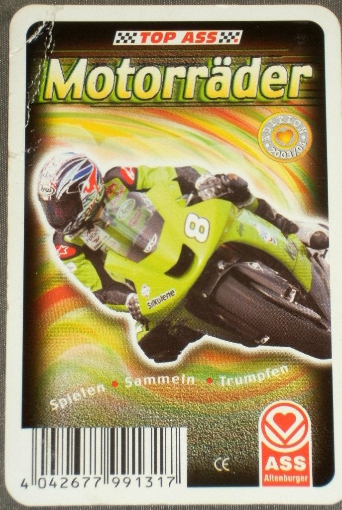 Motoren kwartetspel uitgegeven door top ass altenburger, Ophalen of Verzenden, Zo goed als nieuw, Joker(s)