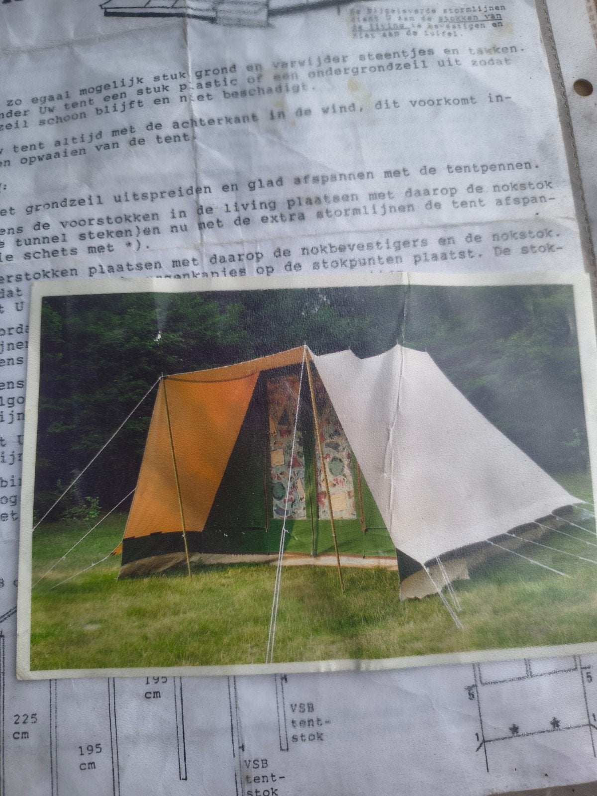 ESVO Stolp 400 DE LUX (De waard) 4 persoons tent, Caravans en Kamperen, Tenten, Ophalen, Gebruikt, Tot en met 4